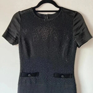 St John | Wool Blend Short Sleeve Dress